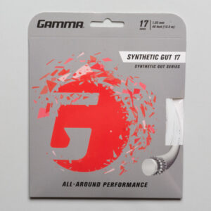 Gamma Synthetic Gut 17 Tennis String Packages White, Size String Package