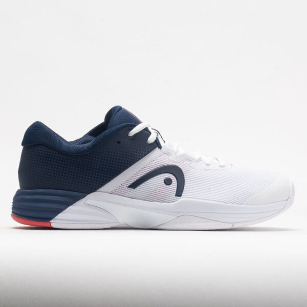 HEAD Revolt EVO 2.0 Men's Tennis Shoes White/Dark Blue Size 13 Width D - Medium