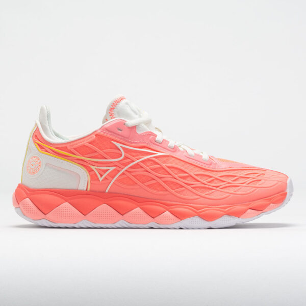 Mizuno Wave Enforce Tour AC Women's Tennis Shoes Candy Coral/Snow White Size 7 Width B - Medium