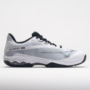 Mizuno Wave Exceed Light 2 AC Men's Tennis Shoes White/Metallic Grey Size 12 Width D - Medium