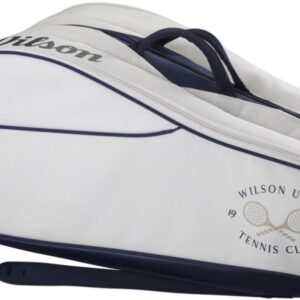 Wilson 1914 Heritage 12 Pack Tennis Racquet Bag (Cream/Dark Navy)