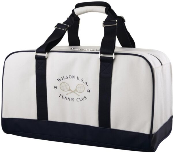 Wilson 1914 Heritage Tennis Duffel Bag (Off White/Dark Navy)