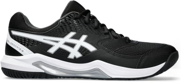 Asics Men's Gel-Dedicate 8 Tennis Shoes (Black/White)