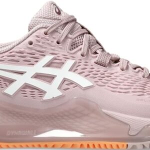 Asics Women's Gel-Resolution 9 Clay Tennis Shoes (Watershed Rose/White)