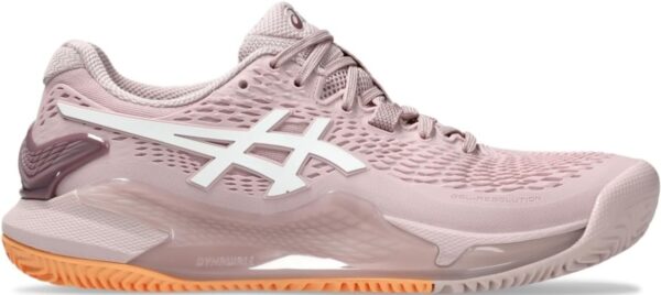 Asics Women's Gel-Resolution 9 Clay Tennis Shoes (Watershed Rose/White)