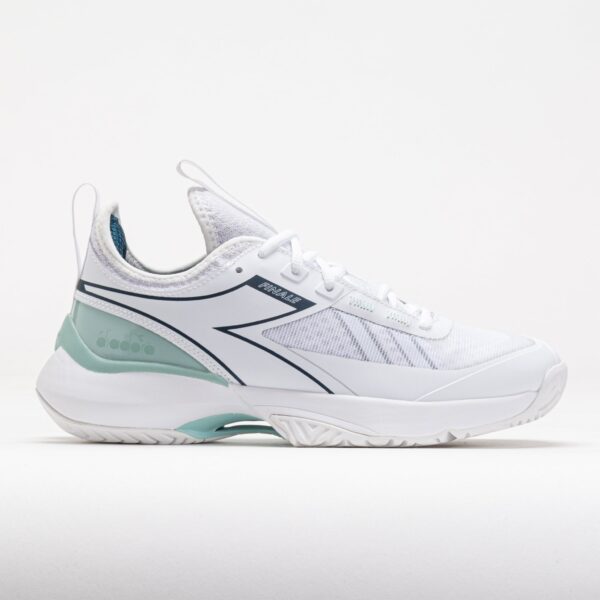 Diadora Finale AG Women's Tennis Shoes White/Legion Blue/Surf Spray Size 7.5 Width B - Medium