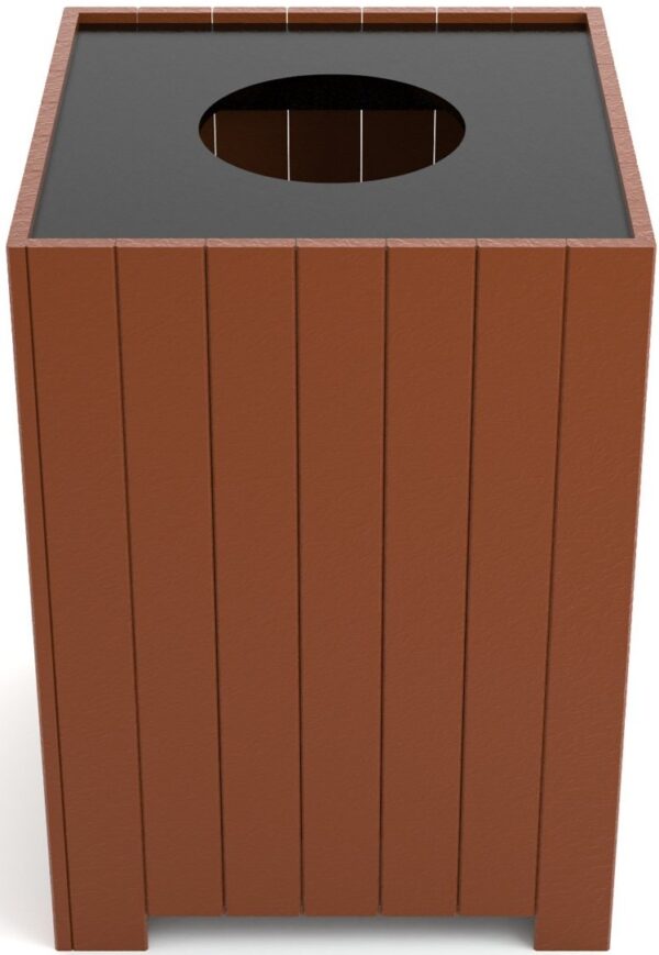 Frog Furnishings 20-Gallon Square Standard Waste Receptacle for Tennis Courts