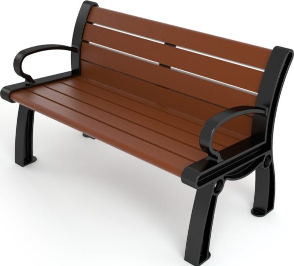 Frog Furnishings Heritage 4-Foot Tennis Court Bench