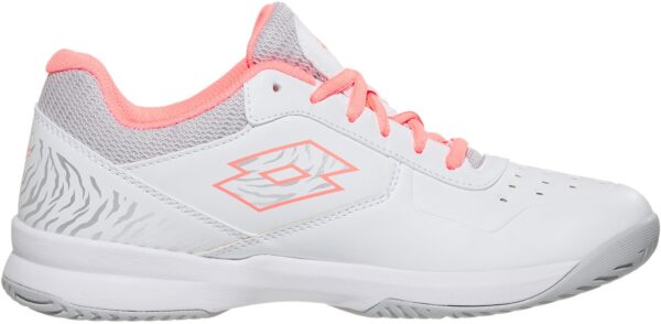 Lotto Women's Space 600 II ALR Tennis Shoes (White/Sweet Rose)