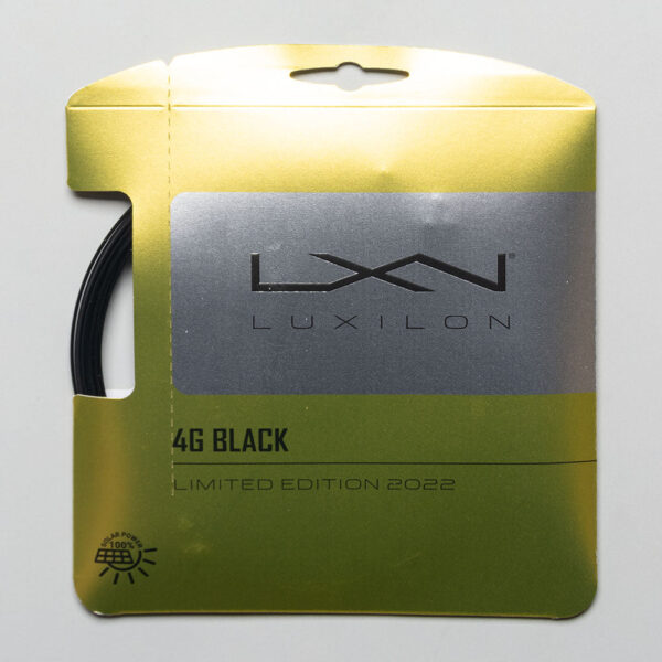 Luxilon 4G Black 16L (1.25) Tennis String Packages Size String Package