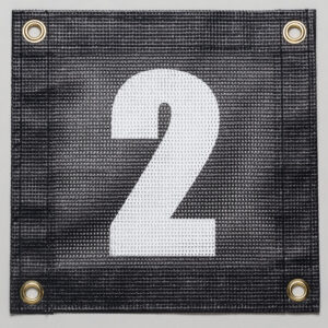 Tennis Court Numbers - Mesh Court Equipment Number Two (2)