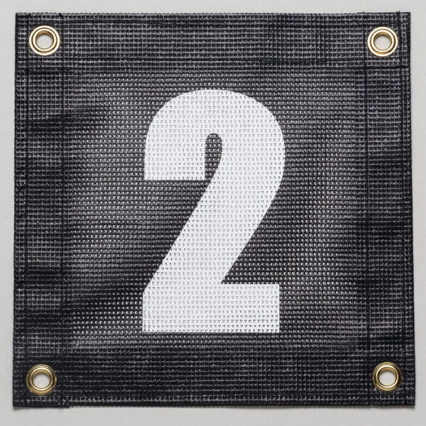 Tennis Court Numbers - Mesh Court Equipment Number Two (2)