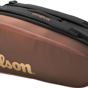 Wilson Super Tour Pro Staff v14 9 Pack Tennis Bag (Copper/Black)