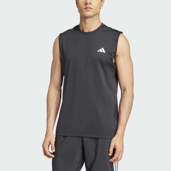 adidas Club Tank Top 2025 Men's Tennis Apparel Black, Size Medium