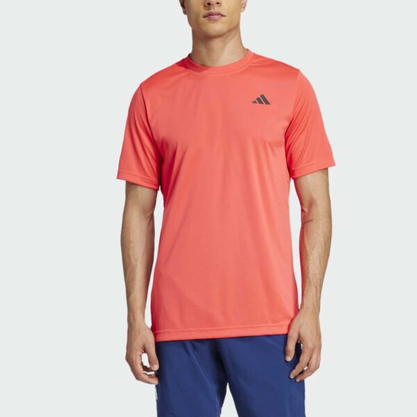 adidas Club Tee 2025 Men's Tennis Apparel Semi Lucid Red, Size XL