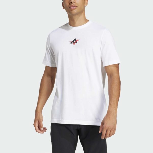 adidas Grand Slam Graphics Tee 2025 Men's Tennis Apparel White, Size Large