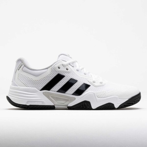 adidas SoleMatch Control 2 Men's Tennis Shoes White/Black Blue Metallic/Silver Size 12 Width D - Medium