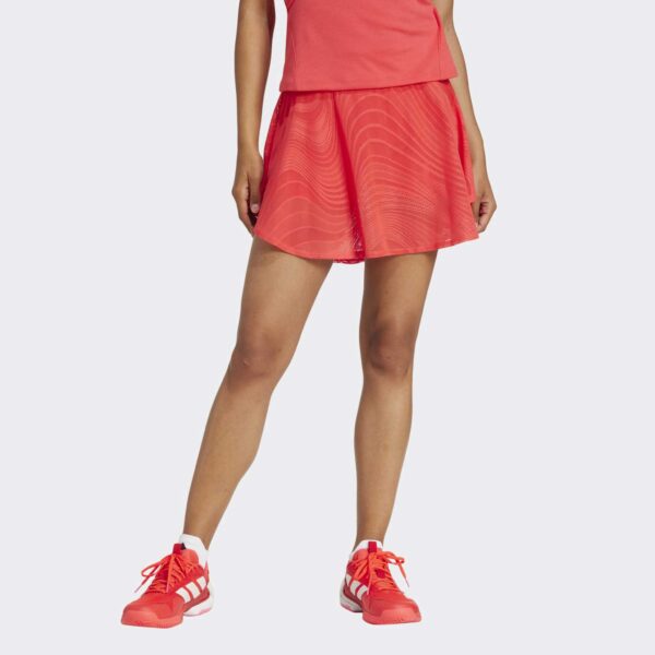 adidas Wow Skirt Pro Australian Open 2025 Women's Tennis Apparel Semi Lucid Red, Size Medium