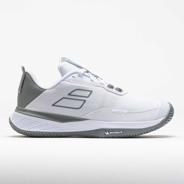 Babolat SFX Evo Women's Tennis Shoes White/Lunar Grey Size 9.5 Width B - Medium