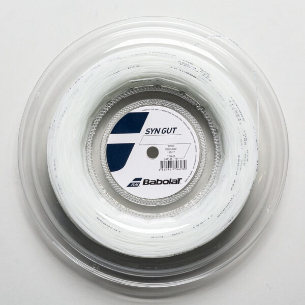 Babolat Syn Gut 17 1.25 660' Reel Tennis String Reels White