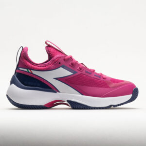 Diadora Finale Clay Women's Tennis Shoes Pink Yarrow/White/Blueprint Size 8 Width B - Medium