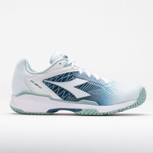 Diadora Speed Competition 7+ AG Women's Tennis Shoes White/Legion Blue Size 9 Width B - Medium