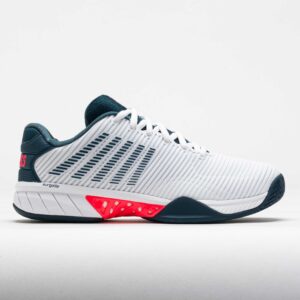 K-Swiss Hypercourt Express 2 Men's Tennis Shoes White/Stargazer/Neon Blaze Size 9.5 Width D - Medium