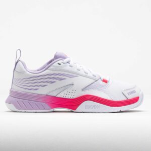 K-Swiss Speedex Women's Tennis Shoes White/Orchid Petal/Neon Blaze Size 7 Width B - Medium