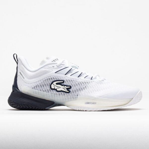 Lacoste AG-LT 23 Ultra Men's Tennis Shoes White/Navy Size 10.5 Width D - Medium