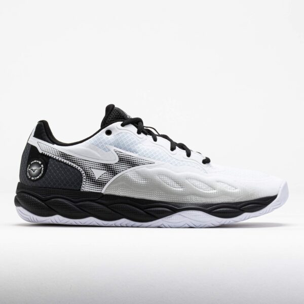 Mizuno Wave Enforce Court AC Men's Tennis Shoes White/Black Size 10.5 Width D - Medium