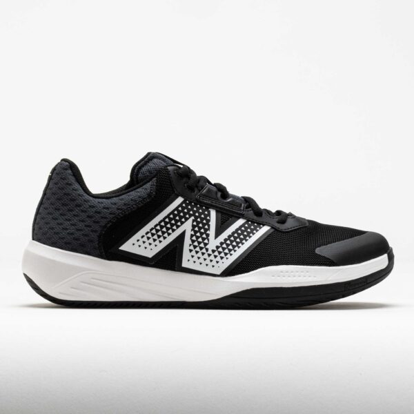 New Balance 696v6 Men's Tennis Shoes Black/White Size 10.5 Width D - Medium