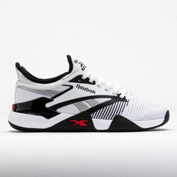 Reebok Nano Court Men's Tennis Shoes Black/White/Energy Red Size 8.5 Width D - Medium