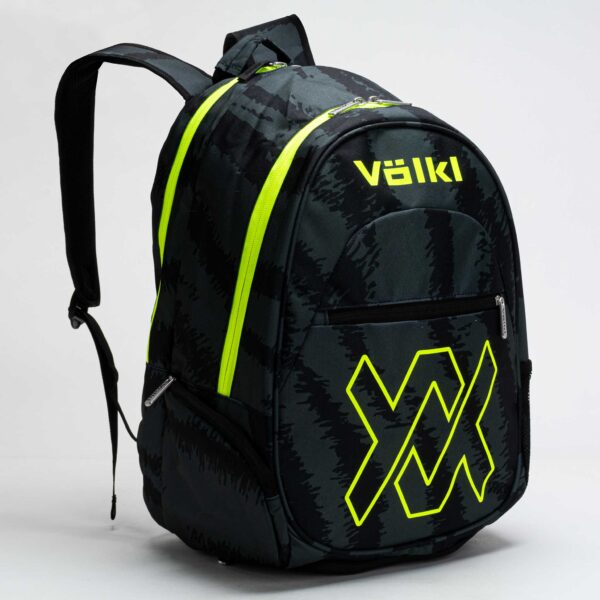 Volkl Zebra Team Backpack Black/Charcoal/Neon Yellow Tennis Bags