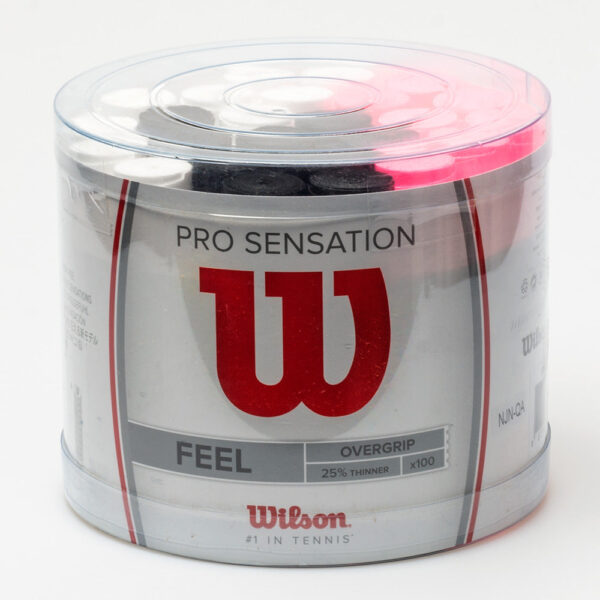 Wilson Pro Overgrip Sensation 100 Pack Tennis Overgrips Assorted