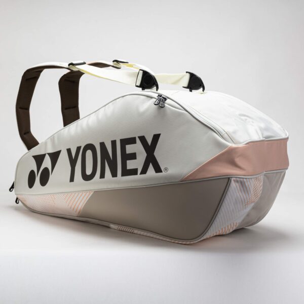 Yonex Pro Racquet Bag 6 Pack Sand Beige Tennis Bags