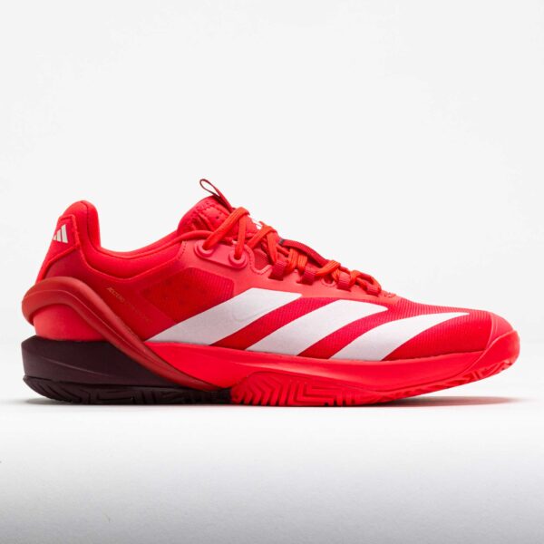 adidas Adizero Cybersonic 2 Men's Tennis Shoes Lucid Red/Zero Metallic/Aurora Ruby Size 11 Width D - Medium