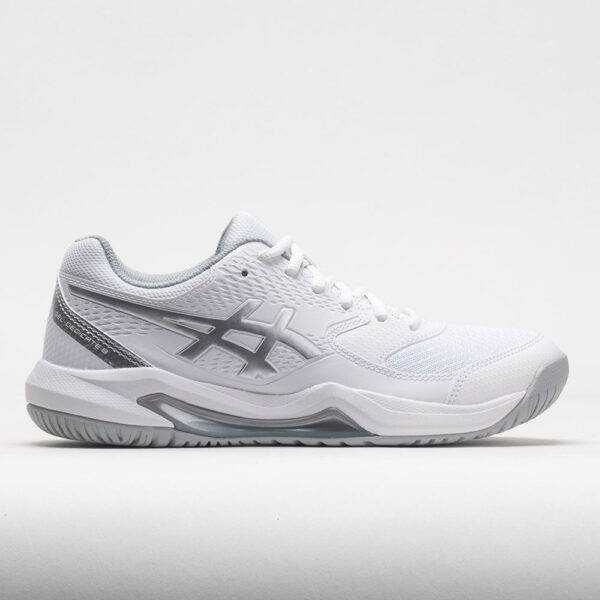 ASICS GEL-Dedicate 8 Women's Tennis Shoes White/Pure Silver Size 7 Width B - Medium