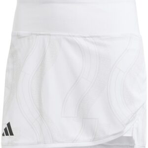 Adidas Women's Club Graphic Tennis Skirt (White/Grey One)