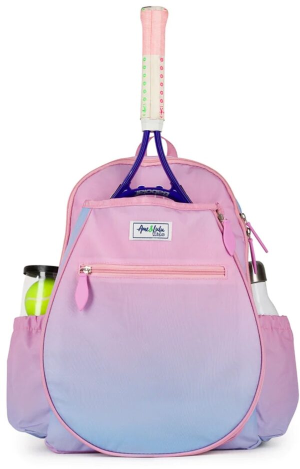 Ame & Lulu Big Love Tennis Backpack (Pink Blue Sorbet)