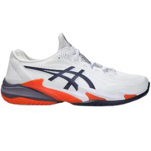 Asics Men's Court FF 3 Tennis Shoes (White/Greyish Purple)