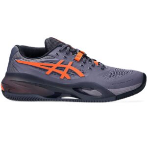 Asics Men's Gel-Resolution X Clay Tennis Shoe (Greyish Purple/Nova Orange)