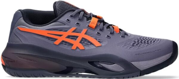 Asics Men's Gel-Resolution X Wide Tennis Shoe (Greyish Purple/Nova Orange)