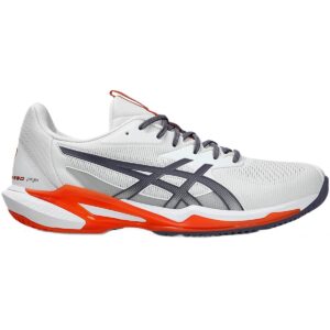 Asics Men's Solution Speed FF 3 Tennis Shoes (White/Greyish Purple)