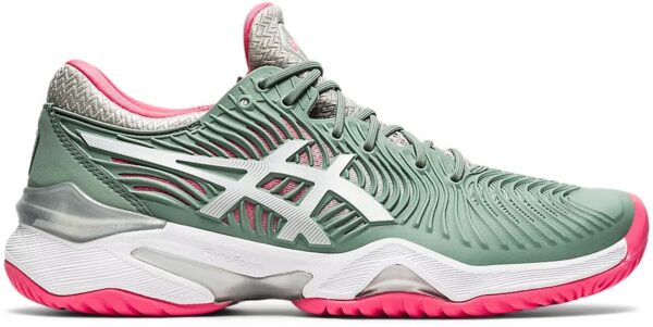 Asics Women's Court FF 2 Tennis Shoes (Slate Grey/White)