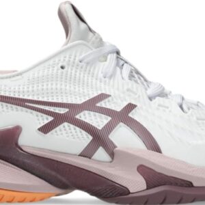 Asics Women's Court FF 3 Tennis Shoes (White/Watershed Rose)