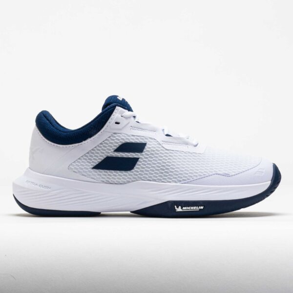 Babolat SFX 4 Men's Tennis Shoes White/Estate Blue Size 10.5 Width D - Medium