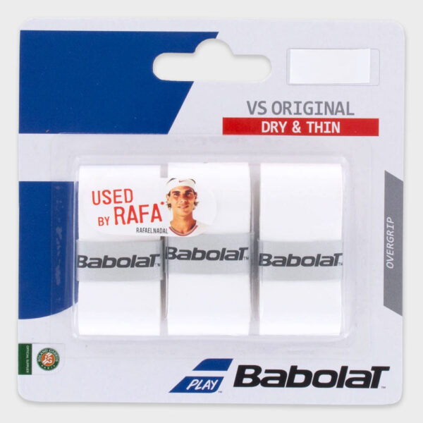 Babolat VS Original Overgrip 3 Pack Tennis Overgrips White