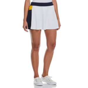 Color Block Flounce Tennis Skort, Light Blue, M Skirt