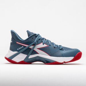 Diadora B.Icon 2 Clay Men's Tennis Shoes Oceanview/White/Salsa Size 9 Width D - Medium