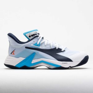 Diadora B.Icon 3 Clay Men's Tennis Shoes White/Blue Corsair Size 10 Width D - Medium